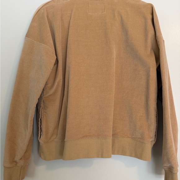 UVM Women's Tan Corduroy Quarter Zip - Picture 5 of 6